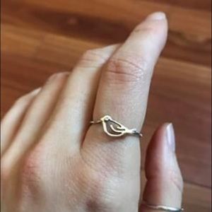 Sterling Silver Bird Ring, size 6.5
